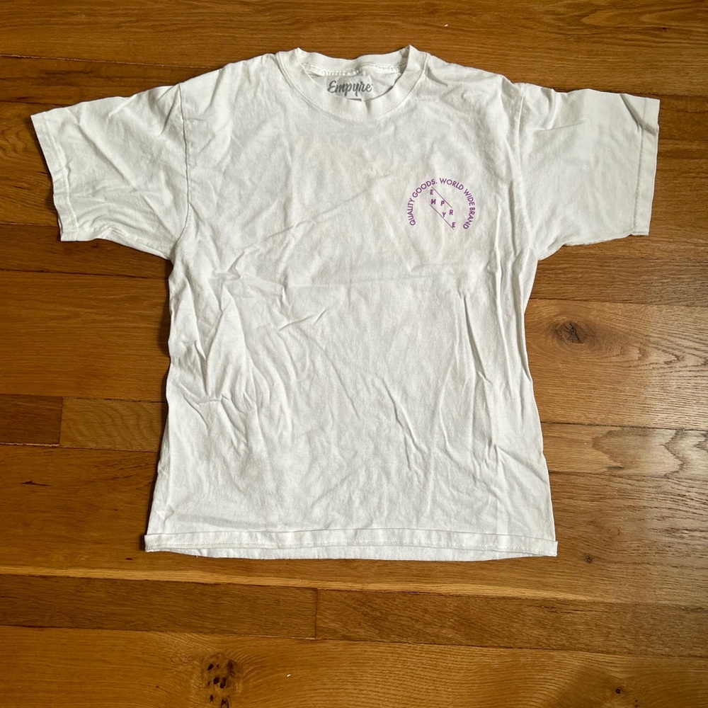 Empyre graphic Tee; white; medium